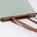 LOEWE Anagram Cushion Tote Bag Canvas Light Green Auth ka6118A-8