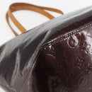 LOUIS VUITTON Monogram Vernis Bellevue GM Tote Bag Amarante M93589 Auth ka612-14