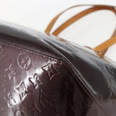 LOUIS VUITTON Monogram Vernis Bellevue GM Tote Bag Amarante M93589 Auth ka612-15