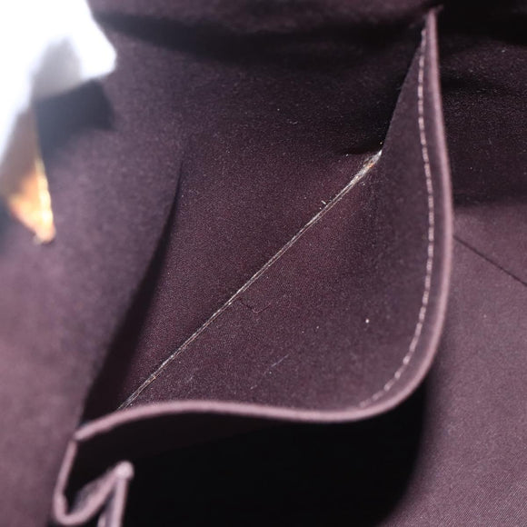 LOUIS VUITTON Monogram Vernis Bellevue GM Tote Bag Amarante M93589 Auth ka612