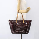 LOUIS VUITTON Monogram Vernis Bellevue GM Tote Bag Amarante M93589 Auth ka612-22