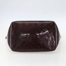 LOUIS VUITTON Monogram Vernis Bellevue GM Tote Bag Amarante M93589 Auth ka612-5