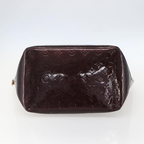 LOUIS VUITTON Monogram Vernis Bellevue GM Tote Bag Amarante M93589 Auth ka612