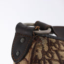 Christian Dior Trotter Canvas Shoulder Bag Beige Silver Auth ka6123A-13