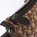 Christian Dior Trotter Canvas Shoulder Bag Beige Silver Auth ka6123A-20