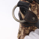 Christian Dior Trotter Canvas Shoulder Bag Beige Silver Auth ka6123A-21