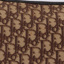 Christian Dior Trotter Canvas Shoulder Bag Beige Silver Auth ka6123A-3