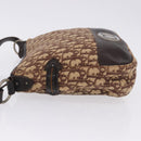 Christian Dior Trotter Canvas Shoulder Bag Beige Silver Auth ka6123A-7