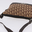 Christian Dior Trotter Canvas Shoulder Bag Beige Silver Auth ka6123A-8