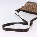 Christian Dior Trotter Canvas Shoulder Bag Beige Silver Auth ka6123A-9