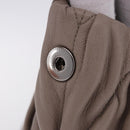 Miu Miu Matelasse Chain Shoulder Bag Leather Beige Silver Auth ka6124M-14