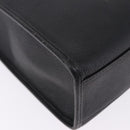 SAINT LAURENT Shoulder Bag Leather Black Gold Tone Auth ka6131-12