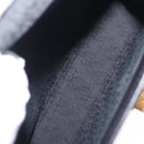 SAINT LAURENT Shoulder Bag Leather Black Gold Tone Auth ka6131-21