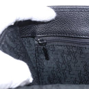 SAINT LAURENT Shoulder Bag Leather Black Gold Tone Auth ka6131-24