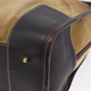 LOEWE Amazona 32 Hand Bag Suede Beige Gold Tone Auth ka6134-17