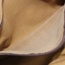 LOEWE Amazona 32 Hand Bag Suede Beige Gold Tone Auth ka6134-25