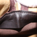 LOEWE Amazona 32 Hand Bag Suede Beige Gold Tone Auth ka6134-12