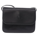 GUCCI GG Shoulder Bag Leather Black Gold Tone 14 001 5519 Auth ka6135-2