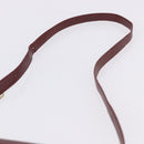 CARTIER Must Line Shoulder Bag Leather Bordeaux Gold Tone Auth ka6136-15