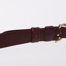 CARTIER Must Line Shoulder Bag Leather Bordeaux Gold Tone Auth ka6136-11