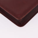 CARTIER Must Line Shoulder Bag Leather Bordeaux Gold Tone Auth ka6136-19