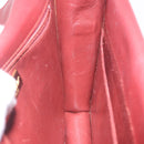 CARTIER Must Line Shoulder Bag Leather Bordeaux Gold Tone Auth ka6136-27