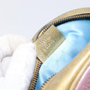 GUCCI GG Marmont Chain Shoulder Bag Leather Gold Pink 550154 Auth ka6138A-21