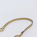GUCCI GG Marmont Chain Shoulder Bag Leather Gold Pink 550154 Auth ka6138A-9