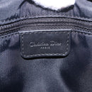Christian Dior Trotter Canvas Shoulder Bag Black Silver Auth ka6139V-20