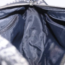 Christian Dior Trotter Canvas Shoulder Bag Black Silver Auth ka6139V-22