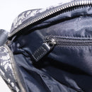 Christian Dior Trotter Canvas Shoulder Bag Black Silver Auth ka6139V-24