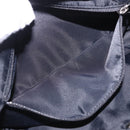 Christian Dior Trotter Canvas Shoulder Bag Black Silver Auth ka6139V-25