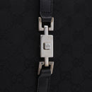 GUCCI GG Canvas Jackie Hand Bag Black Silver 002 1073 Auth ka6140A-19