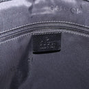 GUCCI GG Canvas Jackie Hand Bag Black Silver 002 1073 Auth ka6140A-20