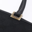 GUCCI GG Canvas Jackie Hand Bag Black Silver 002 1073 Auth ka6140A-27