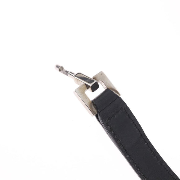 GUCCI GG Canvas Jackie Hand Bag Black Silver 002 1073 Auth ka6140A