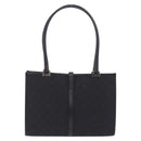 GUCCI GG Canvas Jackie Hand Bag Black Silver 002 1073 Auth ka6140A-3