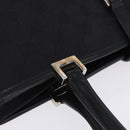 GUCCI GG Canvas Jackie Hand Bag Black Silver 002 1073 Auth ka6140A-8