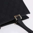 GUCCI GG Canvas Jackie Hand Bag Black Silver 002 1073 Auth ka6140A-9