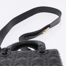 Christian Dior Canage Hand Bag Leather 2way Black Auth ka6141SAV-11