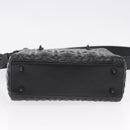 Christian Dior Canage Hand Bag Leather 2way Black Auth ka6141SAV-13