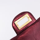 CHANEL 2.55 Matelasse Chain Shoulder Bag Lamb Skin Red Gold CC Auth ka6142SAV-23