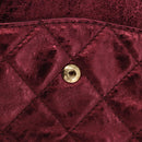 CHANEL 2.55 Matelasse Chain Shoulder Bag Lamb Skin Red Gold CC Auth ka6142SAV-27