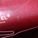 CHANEL 2.55 Matelasse Chain Shoulder Bag Lamb Skin Red Gold CC Auth ka6142SAV-29