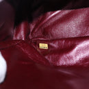 CHANEL 2.55 Matelasse Chain Shoulder Bag Lamb Skin Red Gold CC Auth ka6142SAV-12