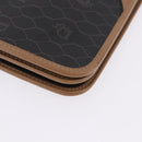 Christian Dior Honeycomb Chain Shoulder Bag PVC Black Gold Tone Auth ka6143A-11