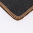 Christian Dior Honeycomb Chain Shoulder Bag PVC Black Gold Tone Auth ka6143A-13