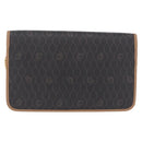 Christian Dior Honeycomb Chain Shoulder Bag PVC Black Gold Tone Auth ka6143A-3