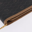 Christian Dior Honeycomb Chain Shoulder Bag PVC Black Gold Tone Auth ka6143A-6