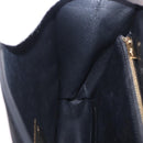 Salvatore Ferragamo Gancini Hand Bag Suede 2way Black Gold Tone Auth ka6147-25